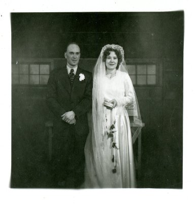Anne and Leo's wedding day. February 6, 1947. Anne and Leo's wedding day. February 6, 1947.