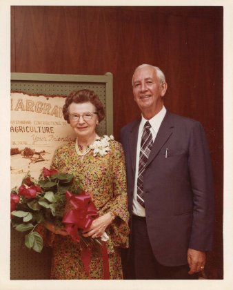 Barb's parents, Harry and Ruth Hargrave. Retirement, 1978. Barb's parents, Harry and Ruth Hargrave. Retirement, 1978.