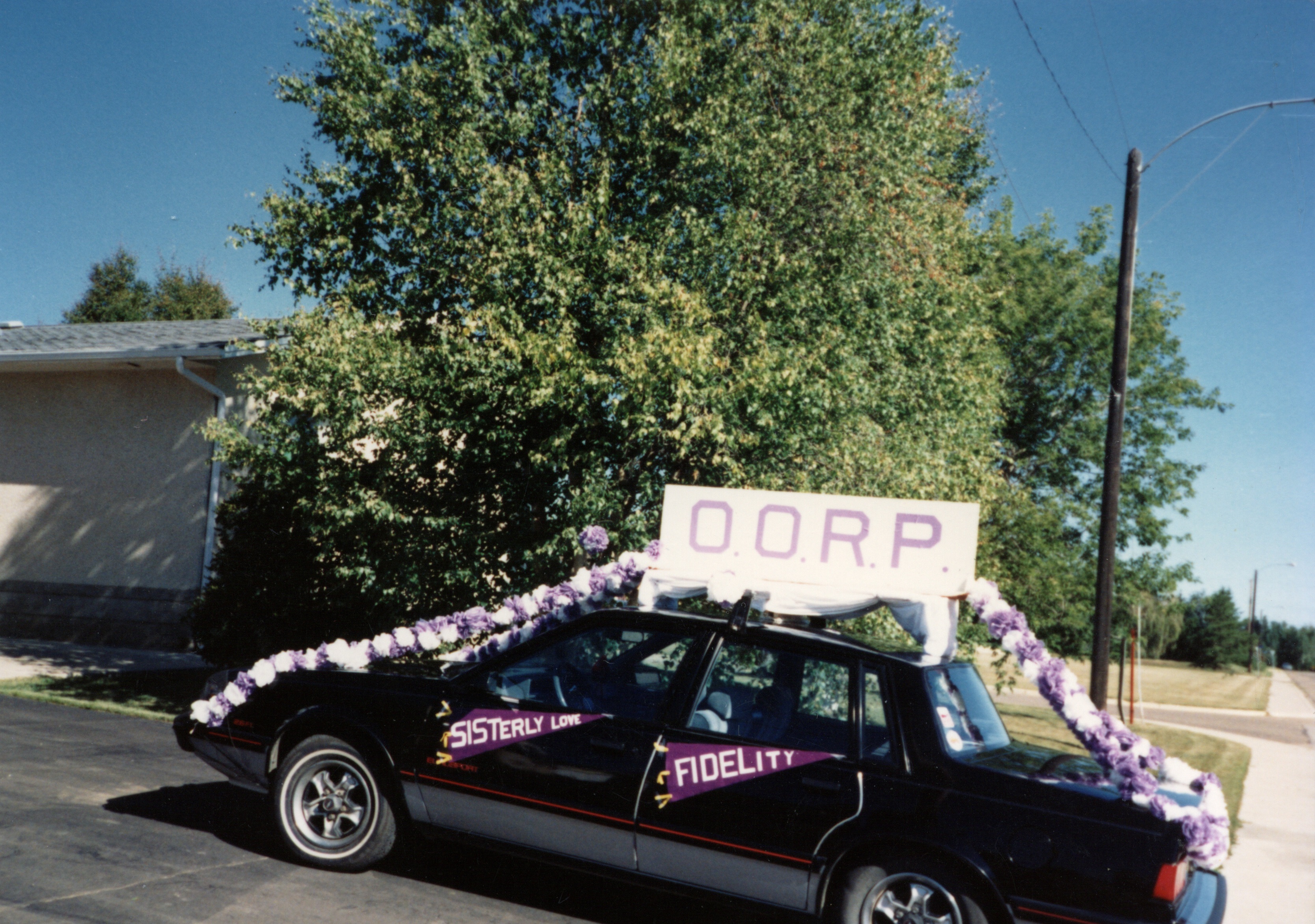 Athabasca parade, July 1, 1990. O.R.P. (Royal Purple) parade float: my car at the time. I drove it in the parade on July 1. Athabasca parade, July 1, 1990. O.R.P. (Royal Purple) parade float: my car at the time. I drove it in the parade on July 1.