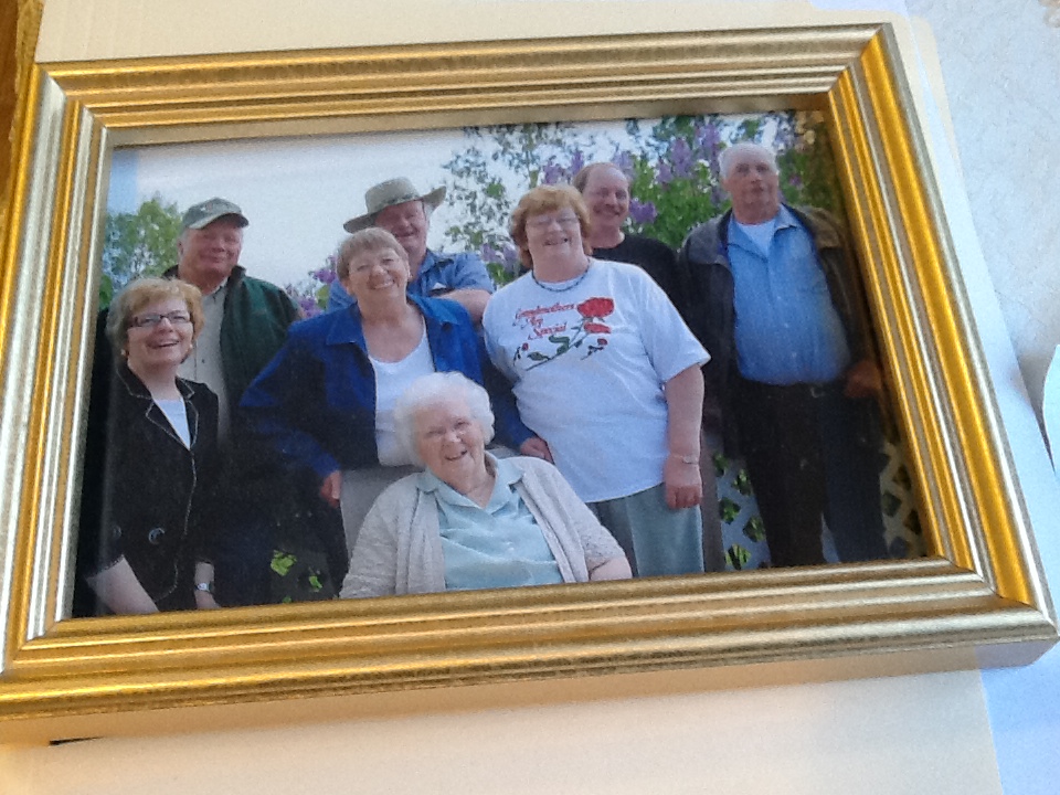 Bessie and her children. Left to right. Back row: Larry, Neil, Bruce, Donald. Middle row: Sharon, Marcella, Gladys. Front: Bessie. Bessie and her children. Left to right. Back row: Larry, Neil, Bruce, Donald. Middle row: Sharon, Marcella, Gladys. Front: Bessie.