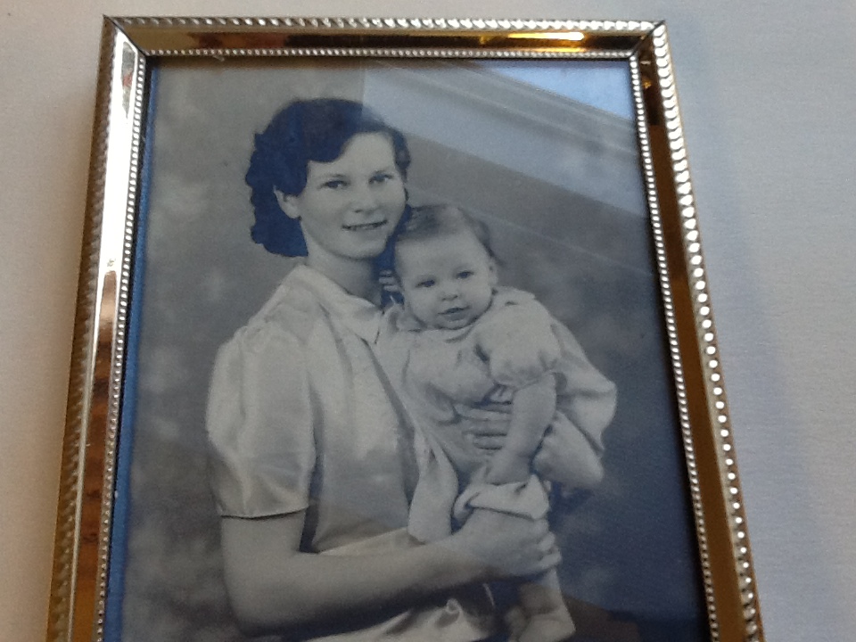 Bessie and son Donald. Bessie and son Donald.