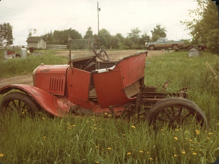 Louis' old vehicle that he restored Louis' old vehicle that he restored