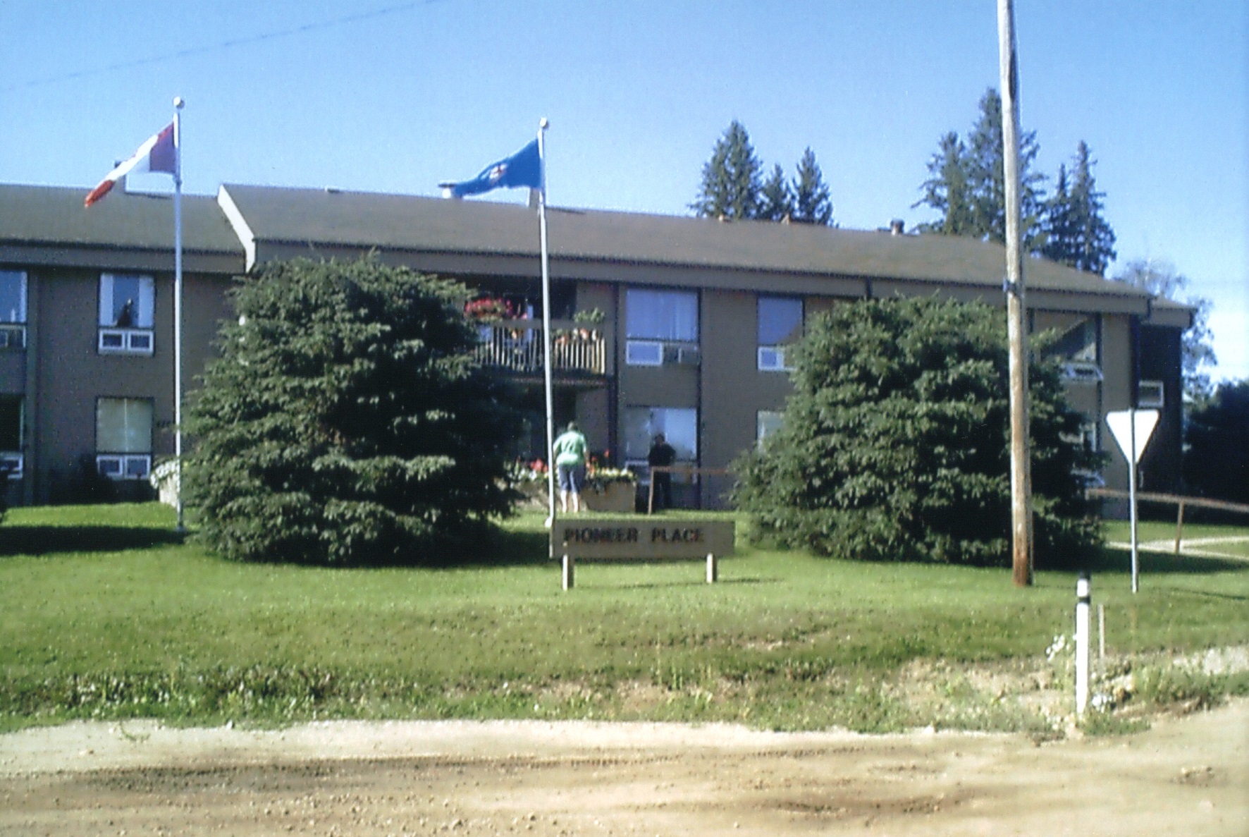 Cecil's present home at Pioneer Place, Athabasca.