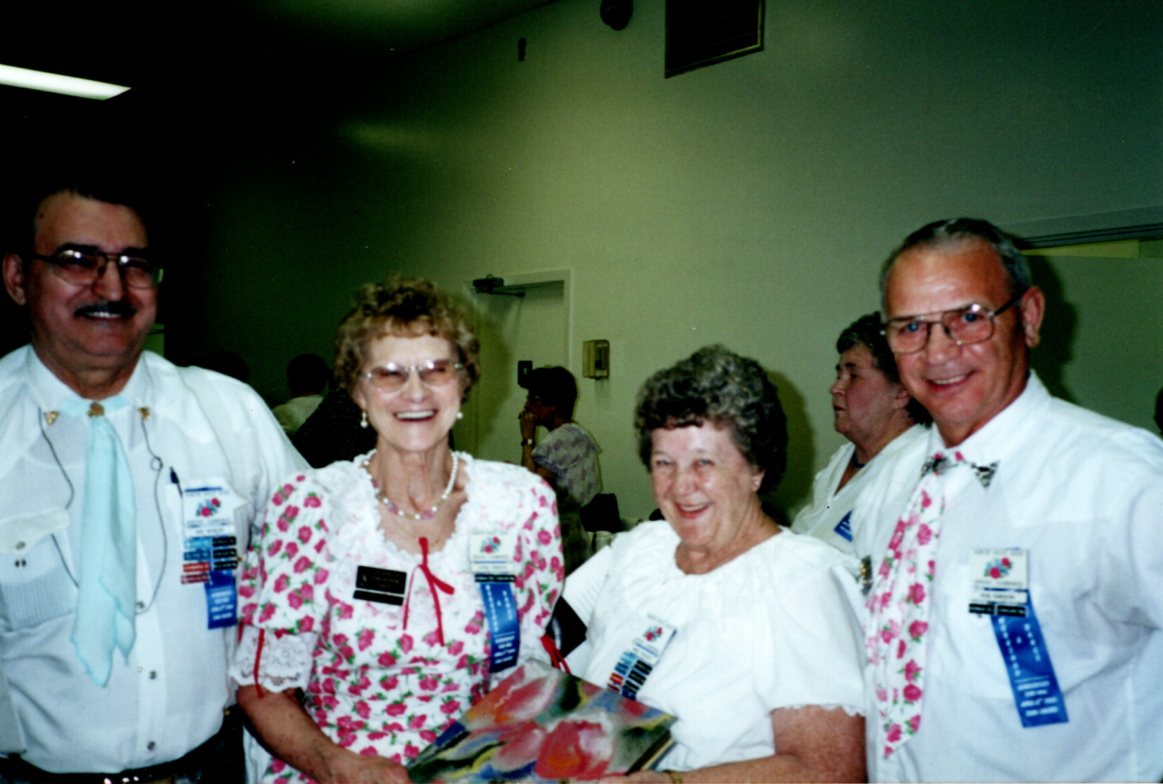Ray Roslin (caller), Doris Rawson, Miaed Roslin, Ron Rawson Ray Roslin (caller), Doris Rawson, Miaed Roslin, Ron Rawson