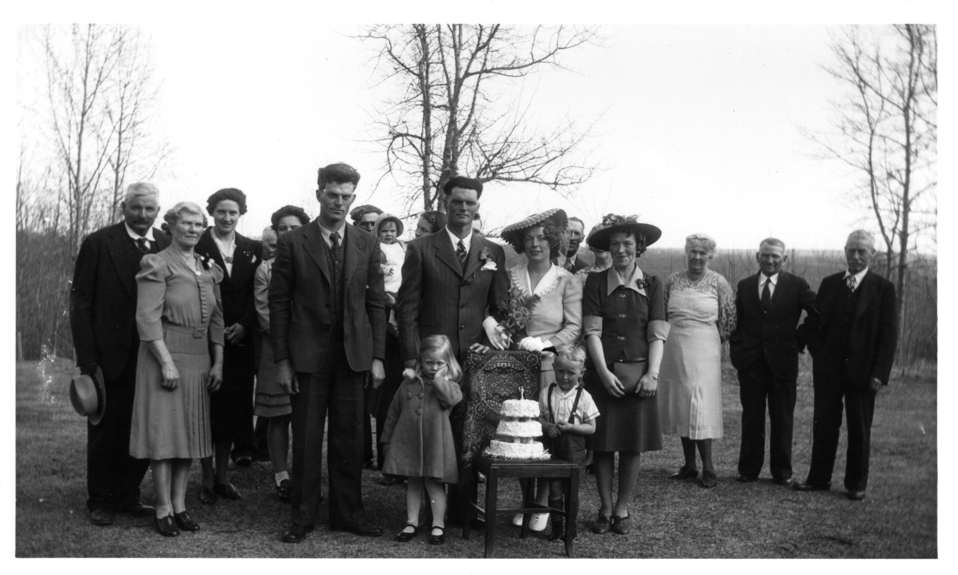 Eric Brown and Ethel Hopps wedding – Meanook, April 26, 1943 Eric Brown and Ethel Hopps wedding – Meanook, April 26, 1943
