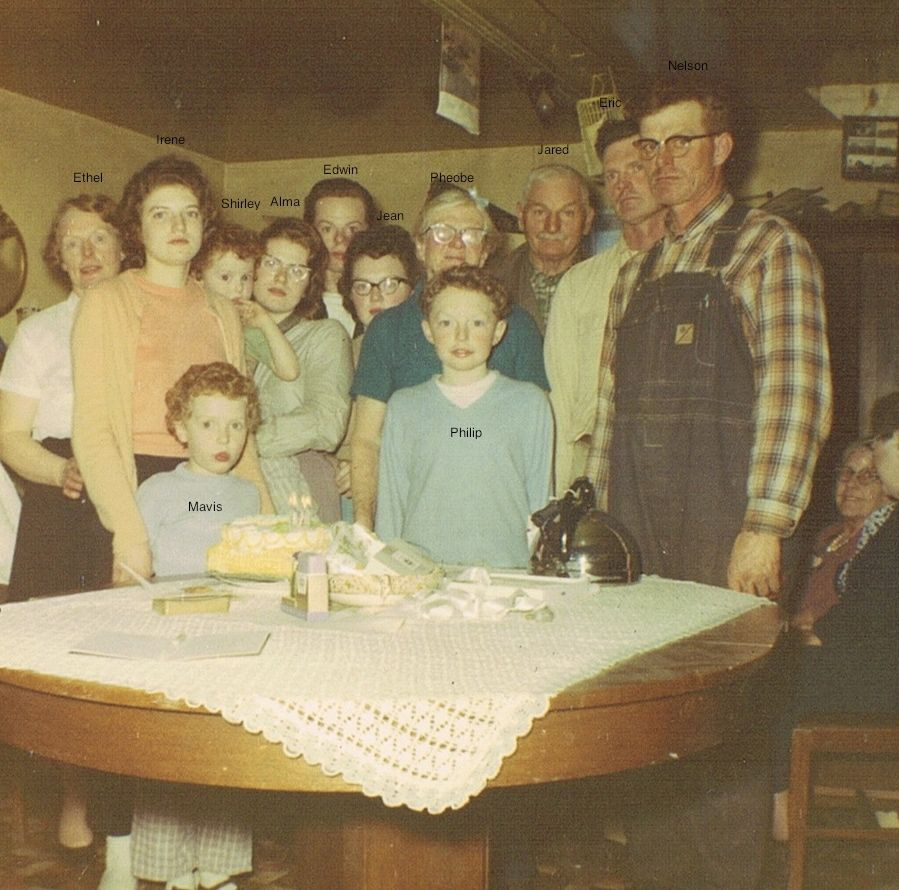 Back row: Ethel, Edwin, Jared Back row: Ethel, Edwin, Jared