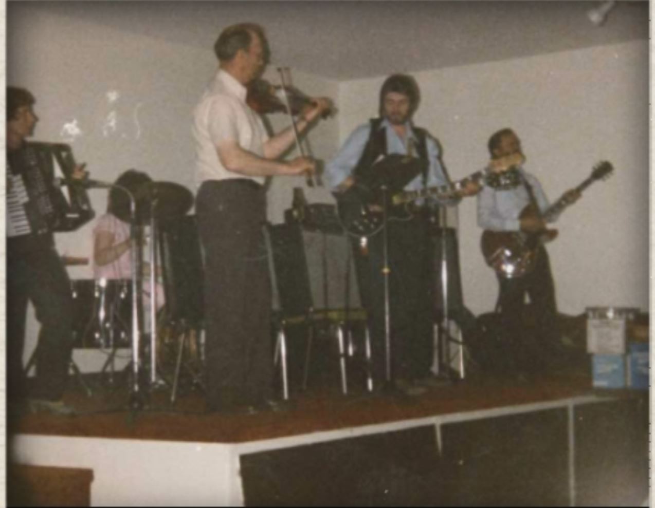 Irene, Joe, Marcel, and Art Thomson. Circa 1980 Irene, Joe, Marcel, and Art Thomson. Circa 1980