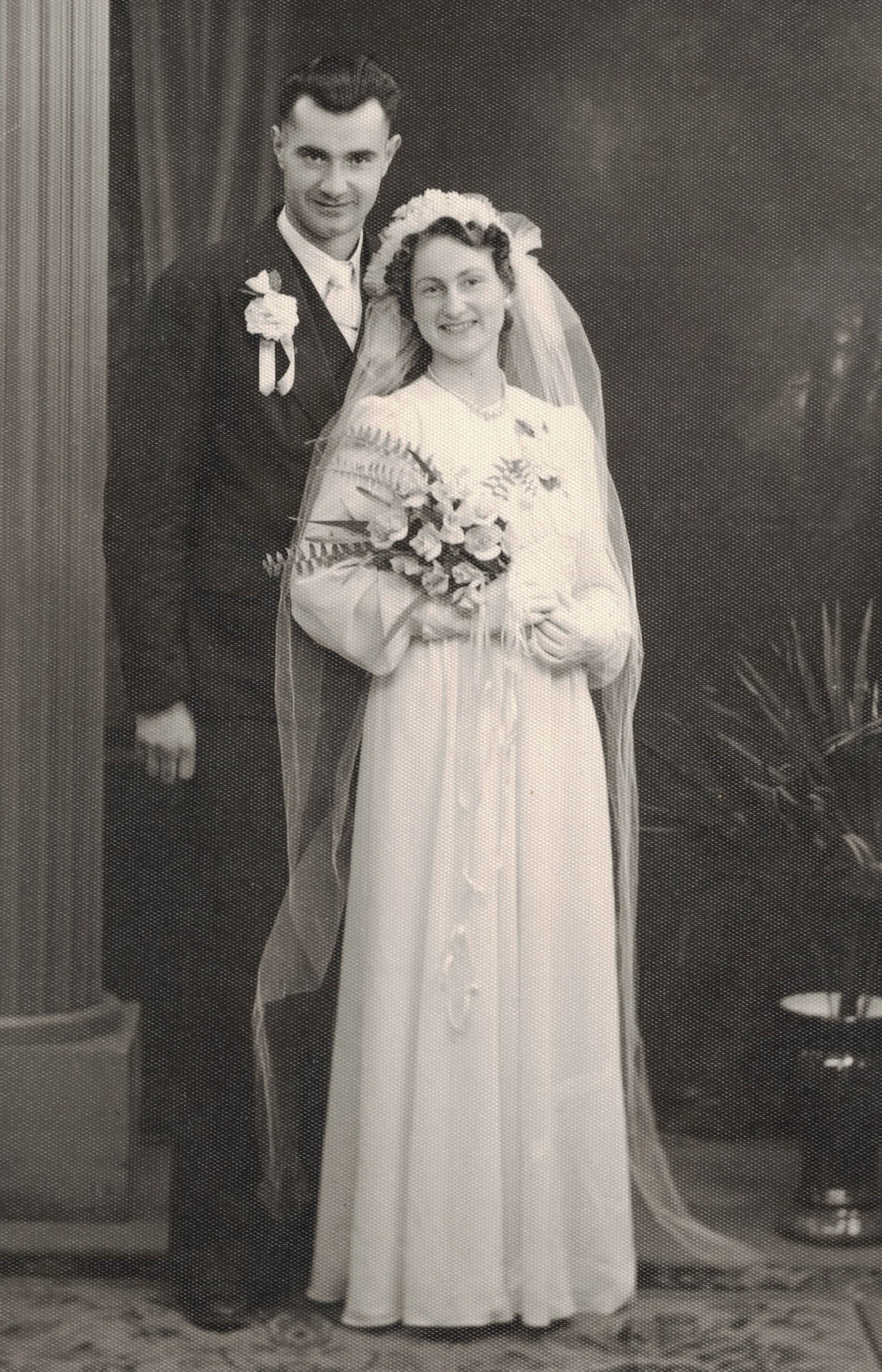 Wedding of Katie and Peter Kuzyk. February 3, 1944. Wedding of Katie and Peter Kuzyk. February 3, 1944.
