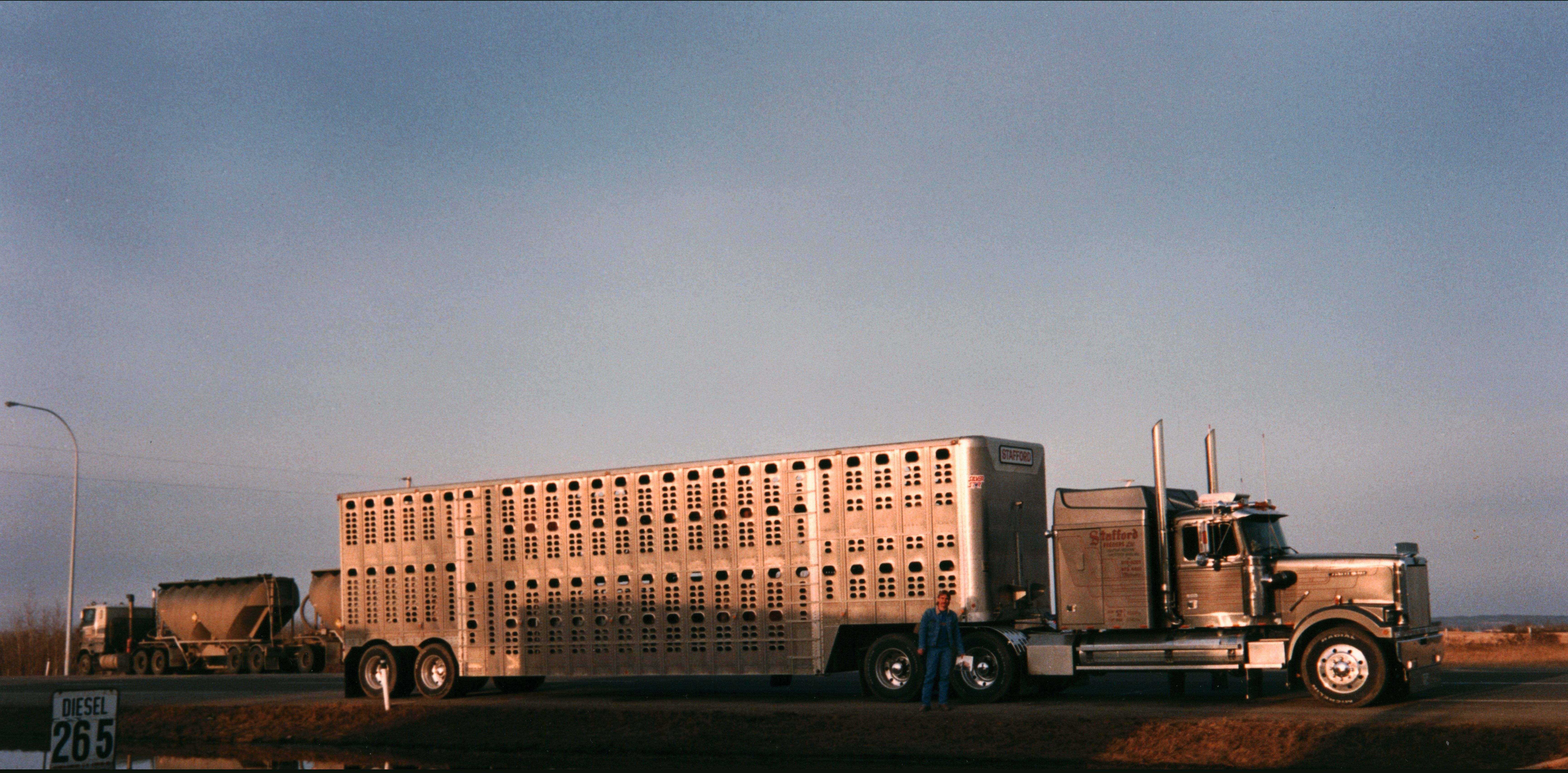 Cattle liner. Circa 1987. Cattle liner. Circa 1987.