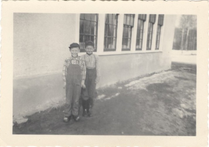 Edwin Tomaszyk and Larry at Landing Trail School