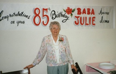 Julia at age 85. 1992. Julia at age 85. 1992.