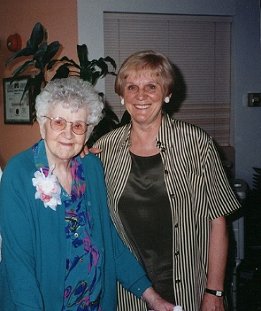 Julia's 90th birthday with daughter, Myn. 1997 Julia's 90th birthday with daughter, Myn. 1997
