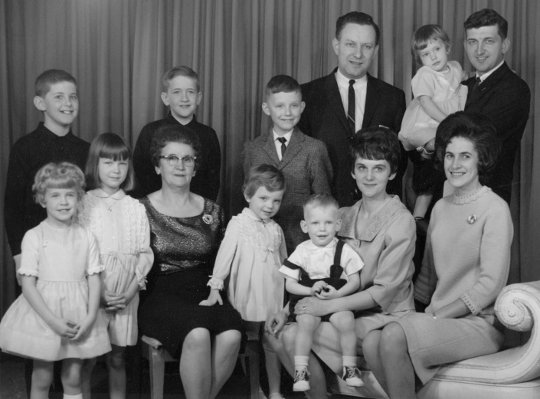 Julia with her children and grandchildren. 1965. Julia with her children and grandchildren. 1965.
