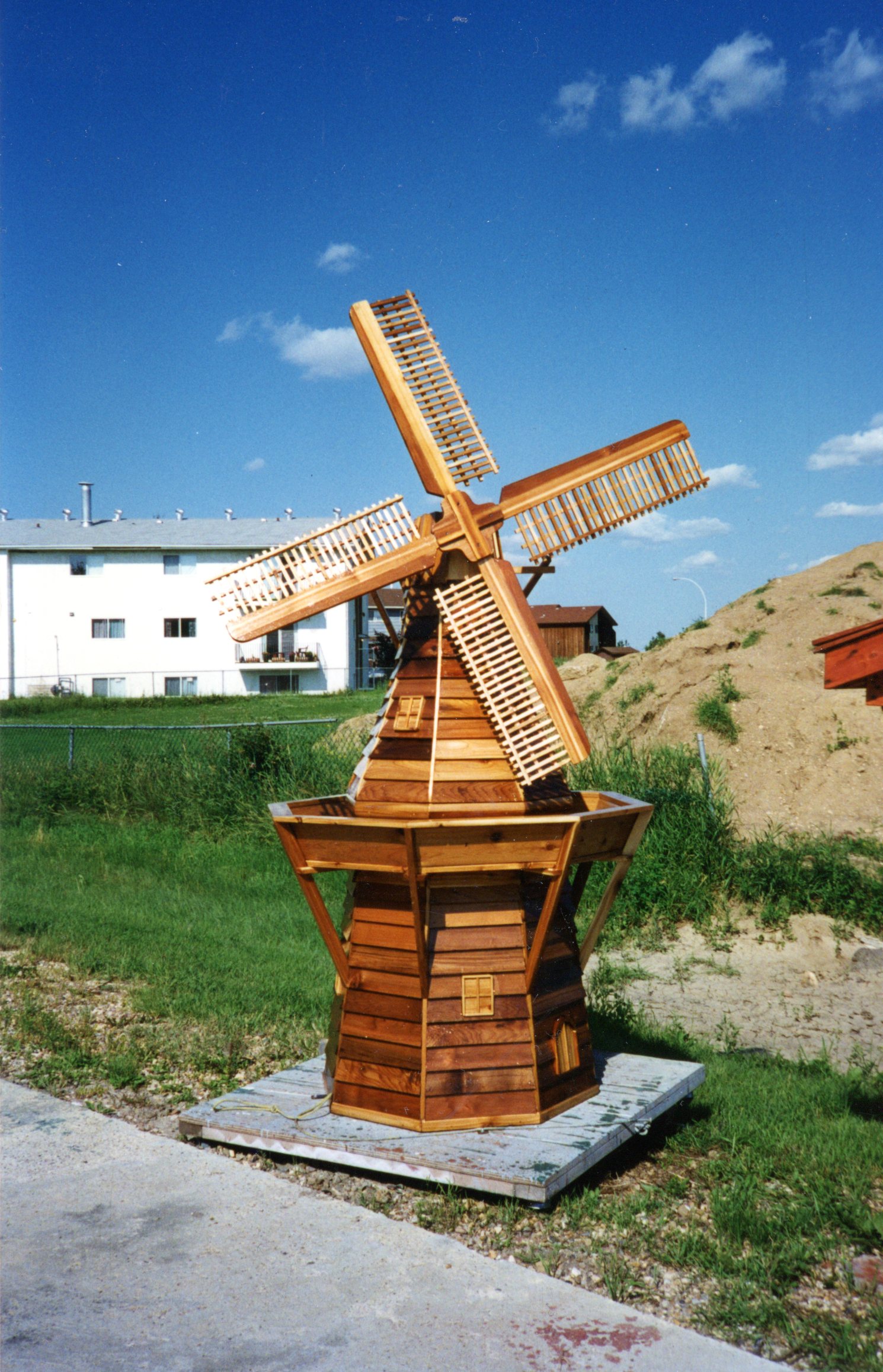 Windmill that Sebastian built. 1996 Windmill that Sebastian built. 1996