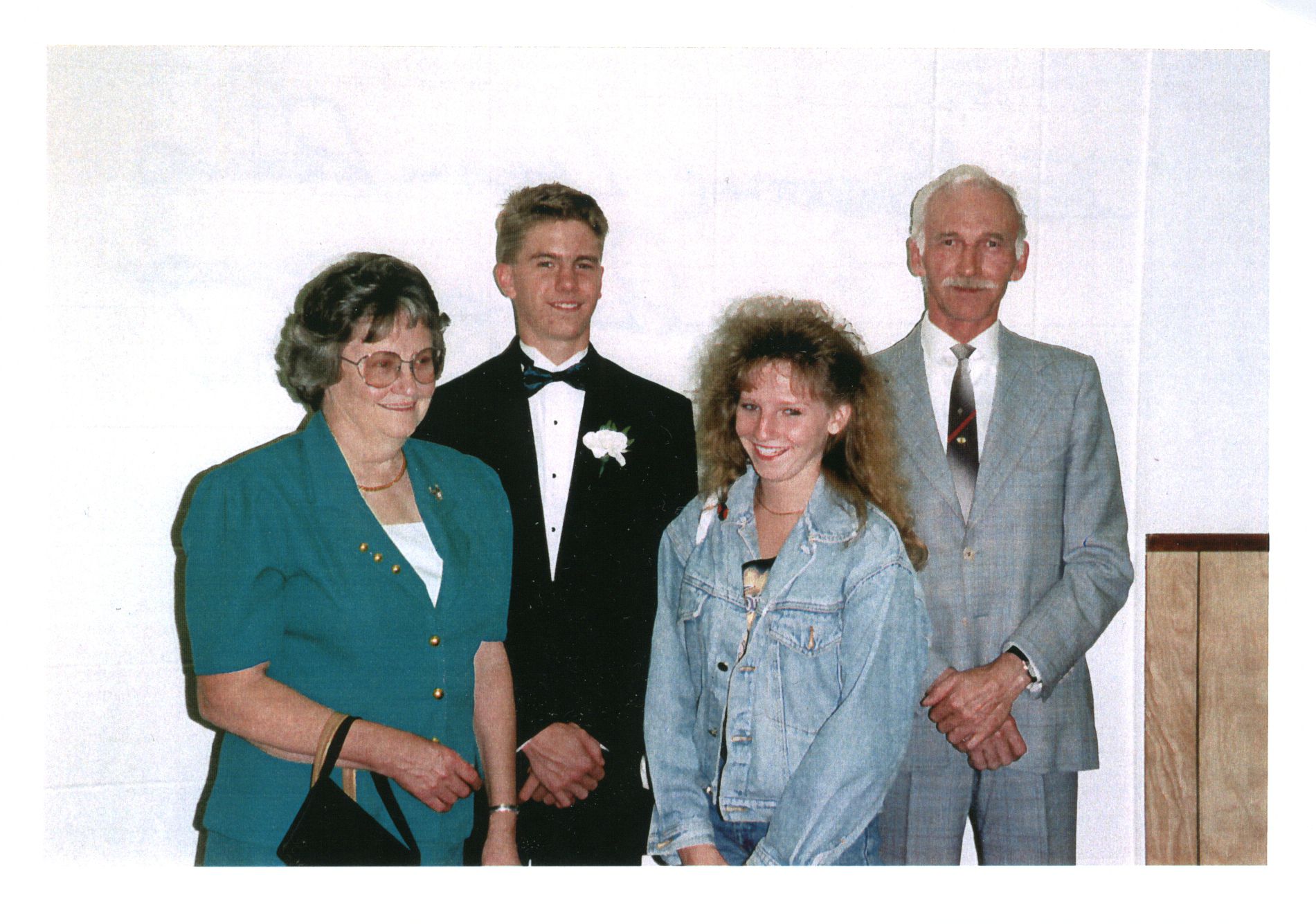Roland's graduation from Boyle High School. Left to right: Dorothy, son Roland, daughter Lara, Ted. August 27, 1994. Roland's graduation from Boyle High School. Left to right: Dorothy, son Roland, daughter Lara, Ted. August 27, 1994.
