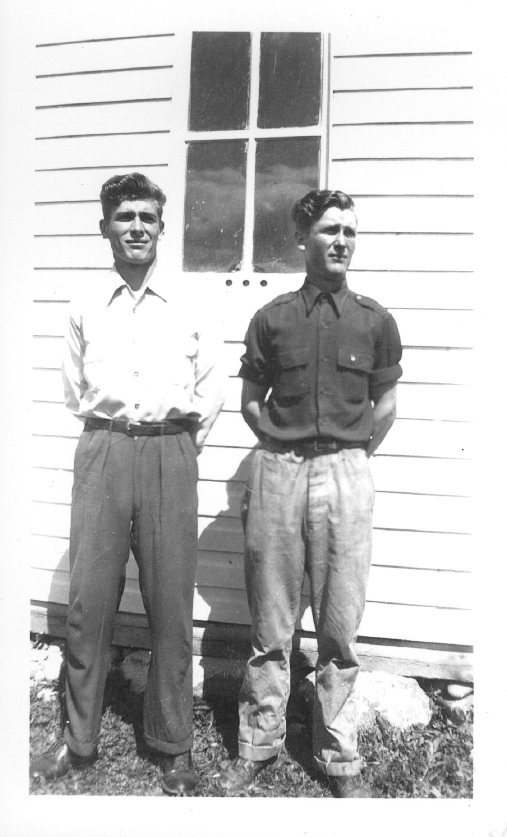 Left to right: William, John. 1952. Left to right: William, John. 1952.
