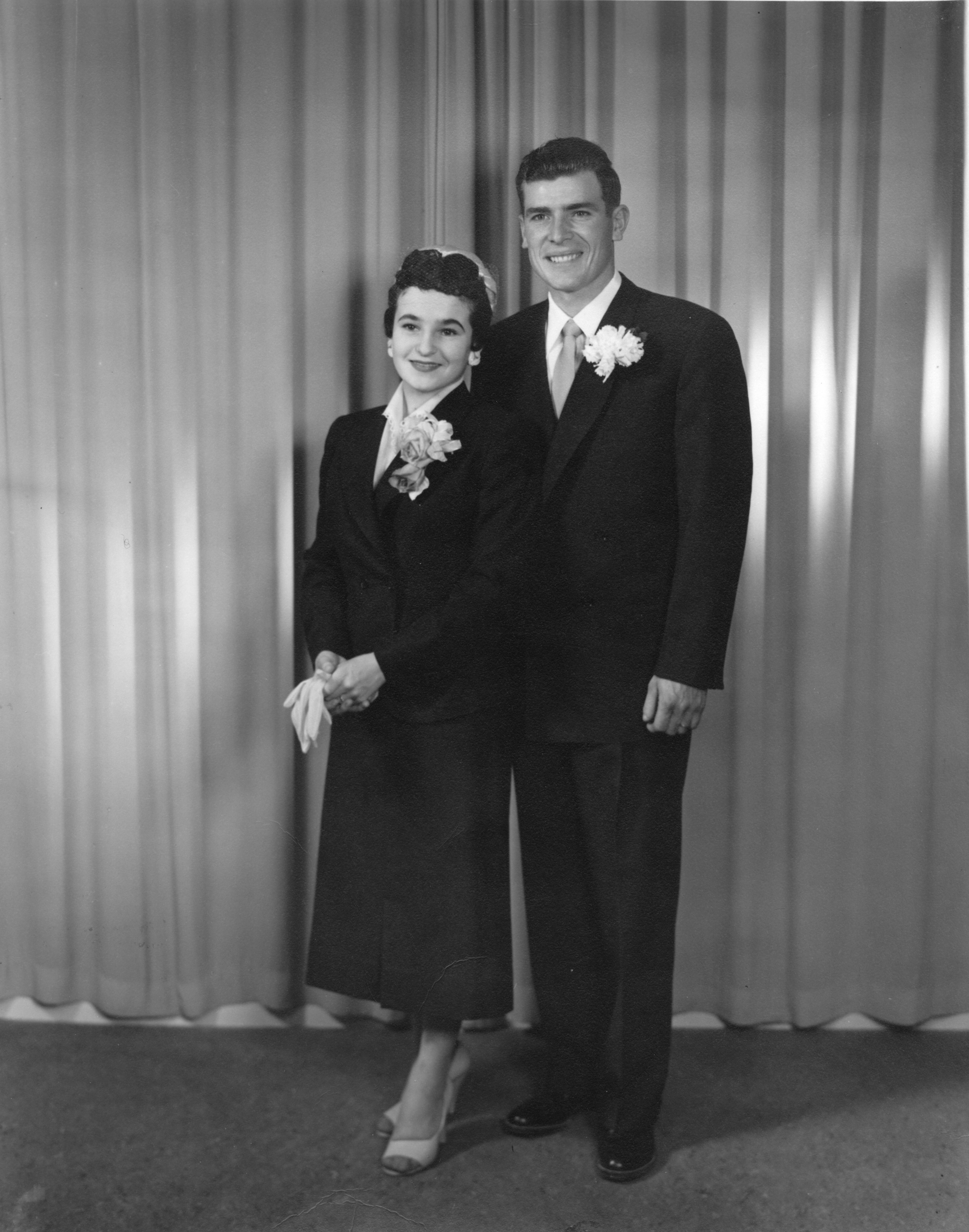 William and Agnes's wedding photo. 1956. William and Agnes's wedding photo. 1956.