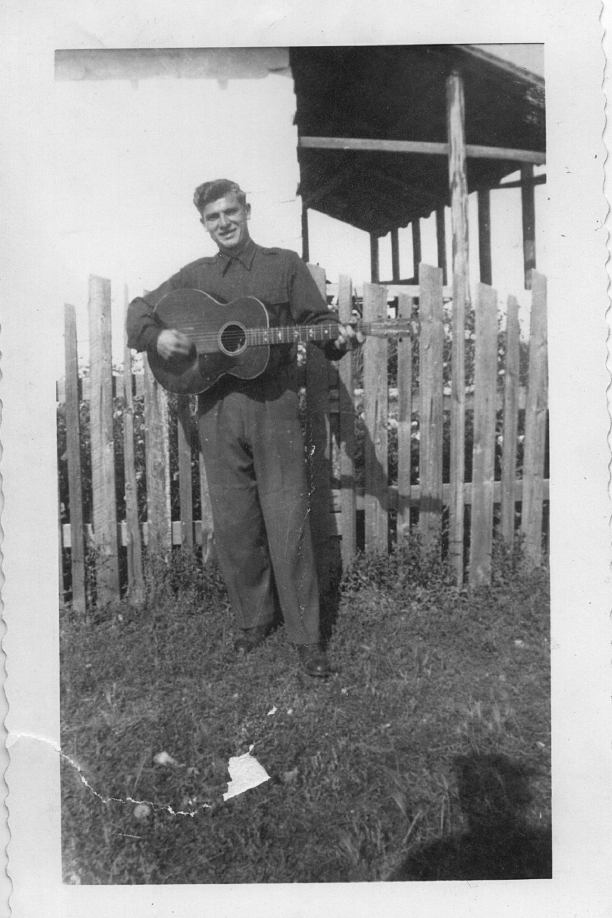 William and his favourite pastime. 1948. William and his favourite pastime. 1948.