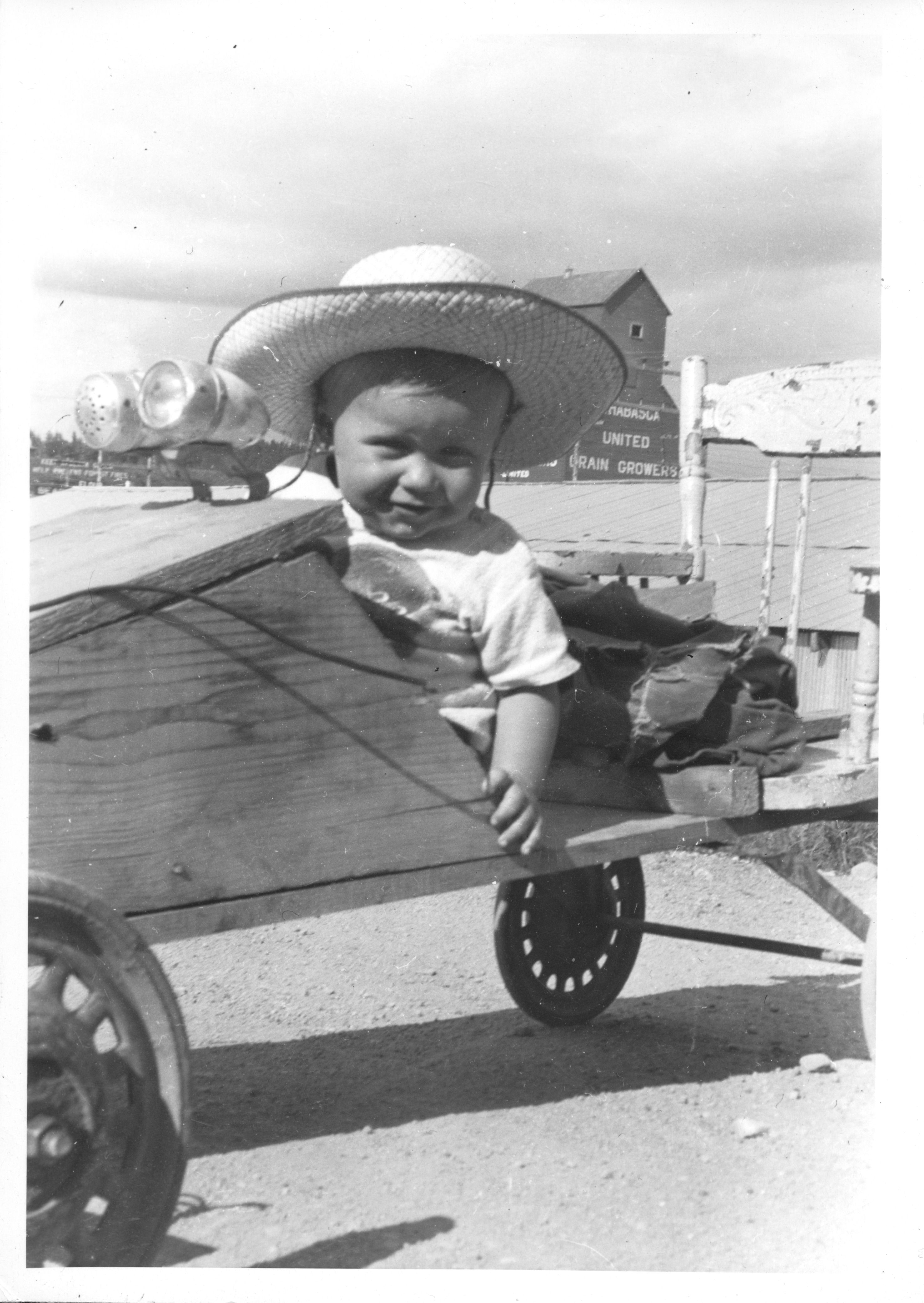 Wilma's son, Gary, in Uncle Dan's road racer. 1953 Wilma's son, Gary, in Uncle Dan's road racer. 1953