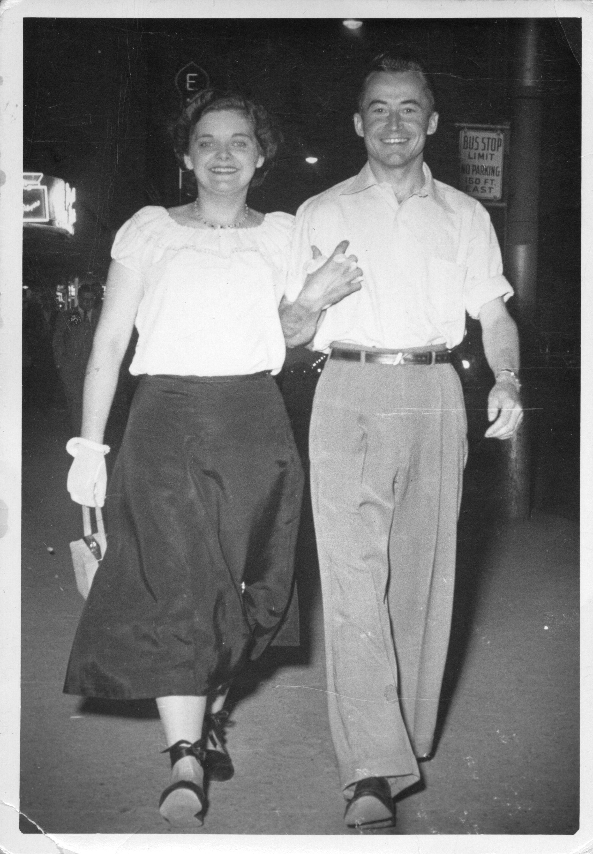 Wilma with Tony Korble, her first husband, who taught school in Athabasca from 1949 to 1954 Wilma with Tony Korble, her first husband, who taught school in Athabasca from 1949 to 1954