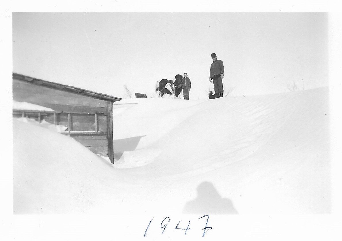 Snowbank covering garage - 1947 - #1