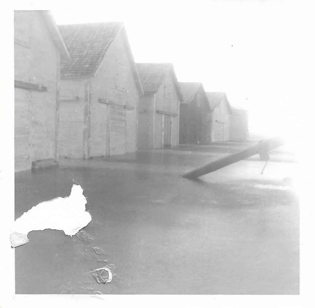 Creek back-up water-covered farm yard - 1969 - #2