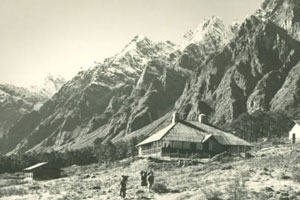View of Yumthang Dak Bungalow looking South